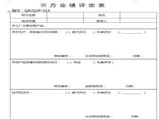 供方業(yè)績評定表模板下載與幻燈片模板免費(fèi)下載全攻略